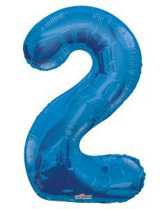 Blue Foil Number Balloons (0 to 9) - 34 in.