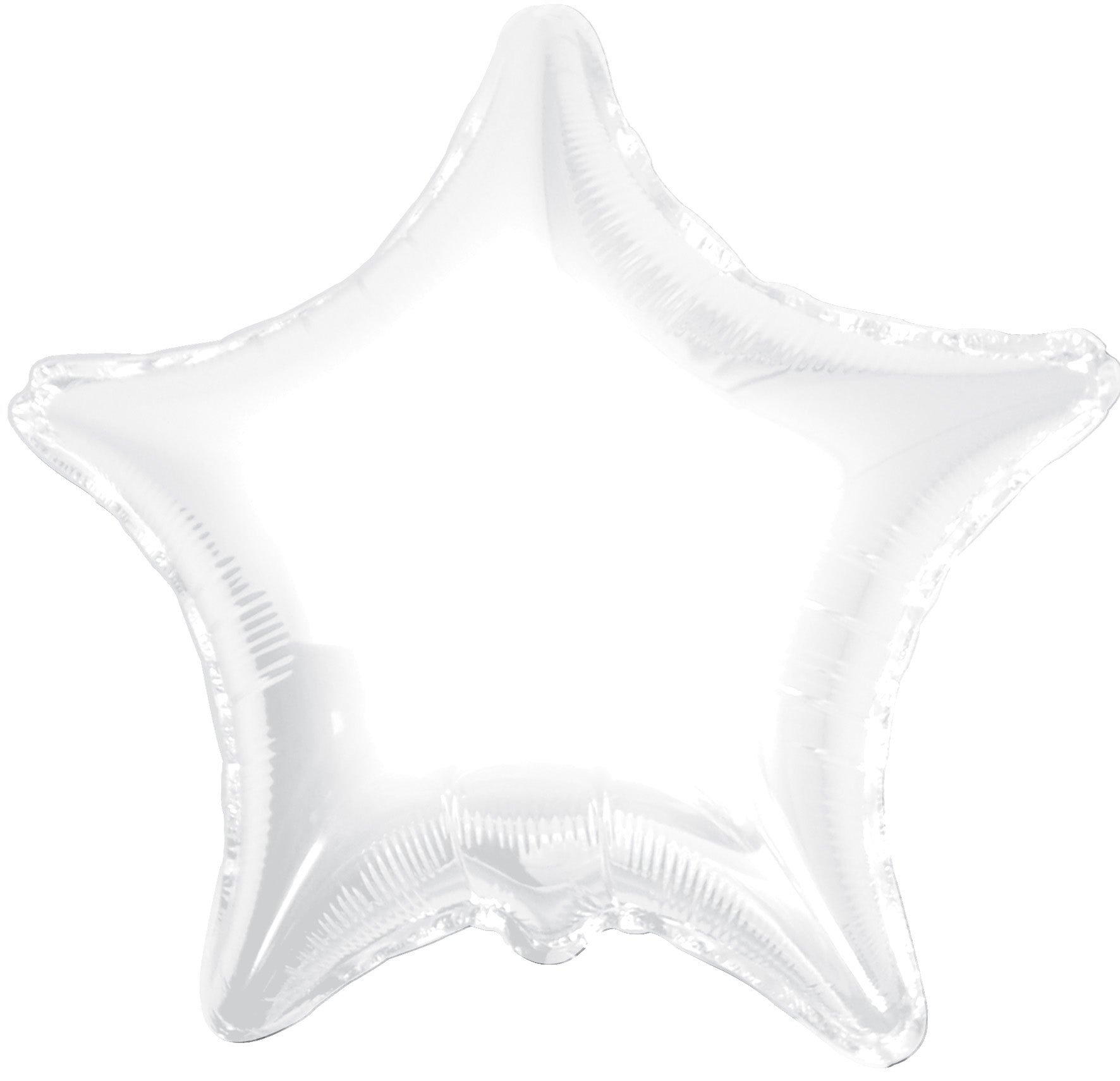 Star Shaped Foil Balloons - 4 in. (5 Pack) White