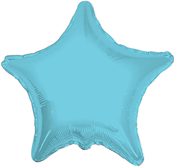 Star Shaped Foil Balloons - 9 in. (3 Pack) Baby Blue