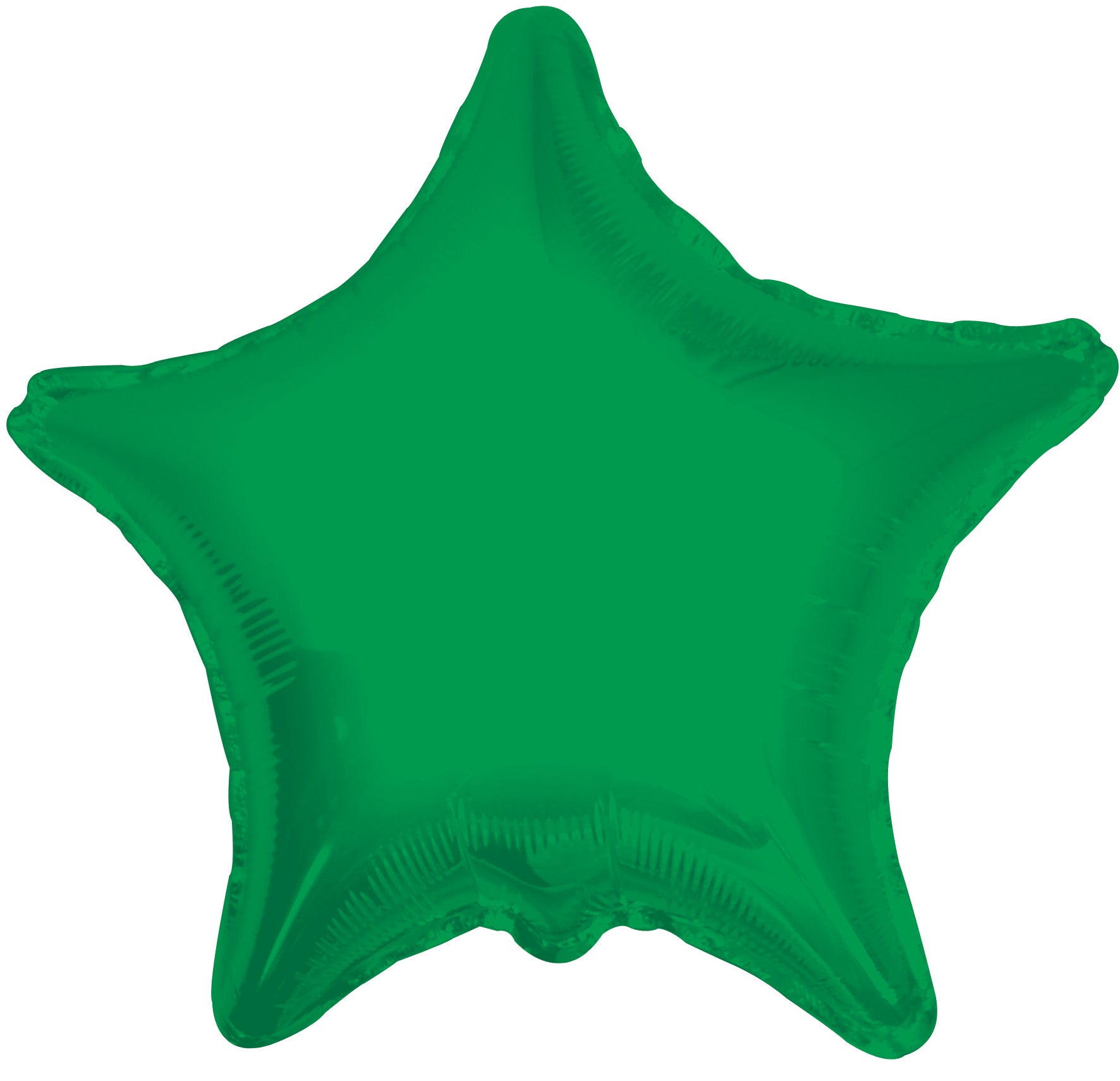 Star Shaped Foil Balloons - 4 in. (5 Pack) Emerald Green