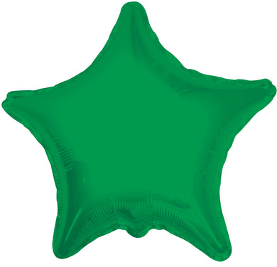 Globos de aluminio con forma de estrella, 9 pulgadas (paquete de 3), color verde esmeralda