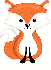 Woodland Fox Foil Balloon 36 in.