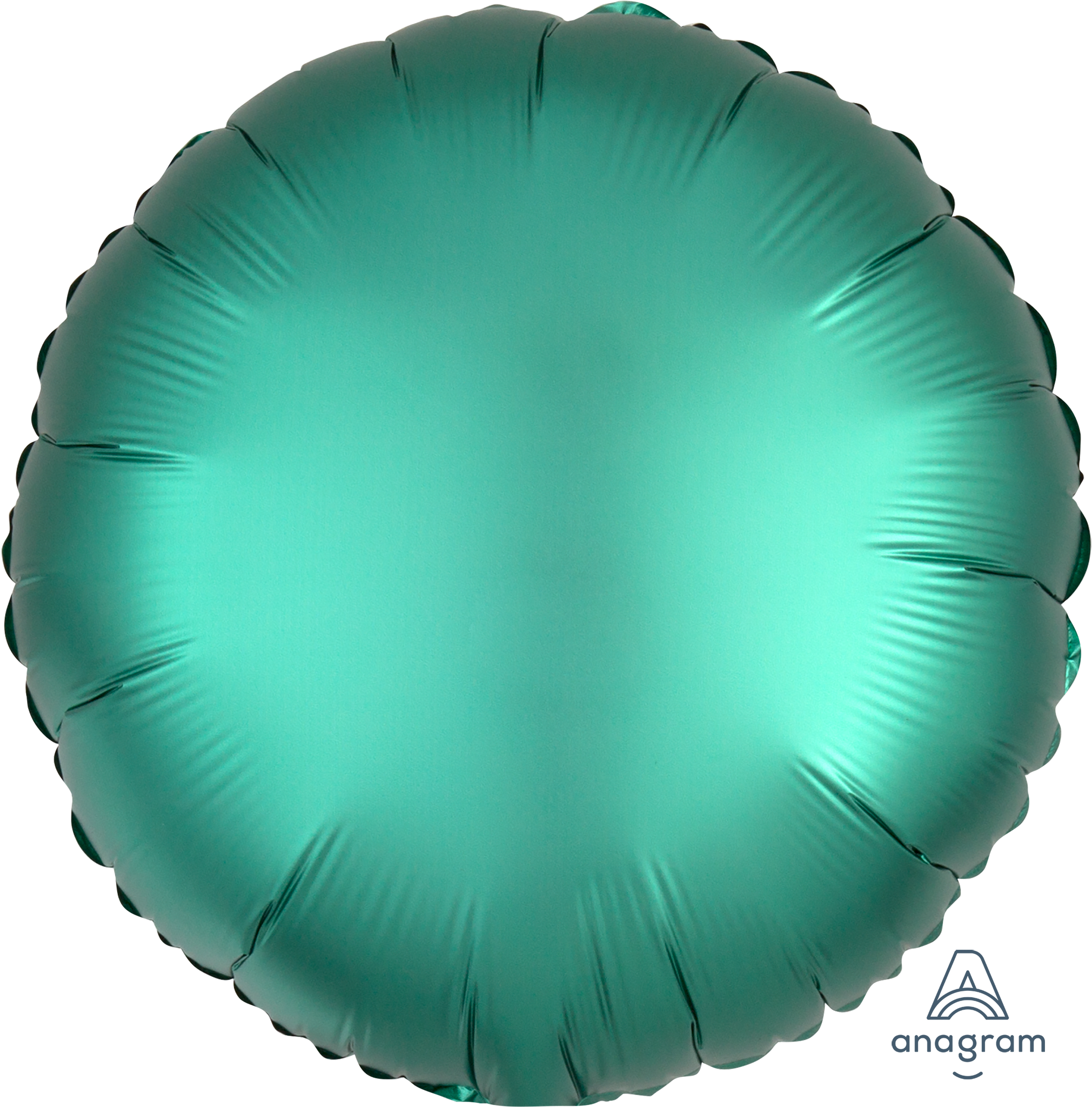 Round Solid Foil Balloon 18 in. - Satin Luxe Jade Green