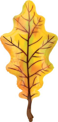 Oak Leaf Foil Balloon - Yellow - 42 in.