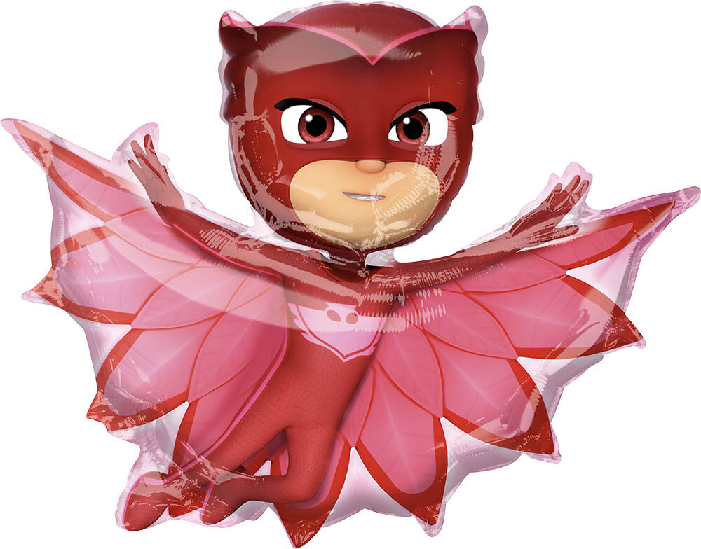 Globo de aluminio con forma de Owlette de PJ Masks, 33 pulgadas