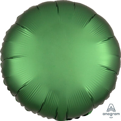 Round Solid Foil Balloon 18 in. - Satin Luxe Emerald