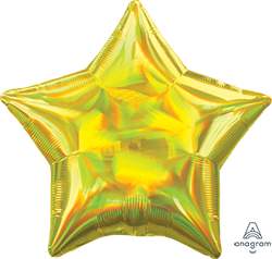 Iridescent Star Foil by Anagram (Choose Color) - 19 in.