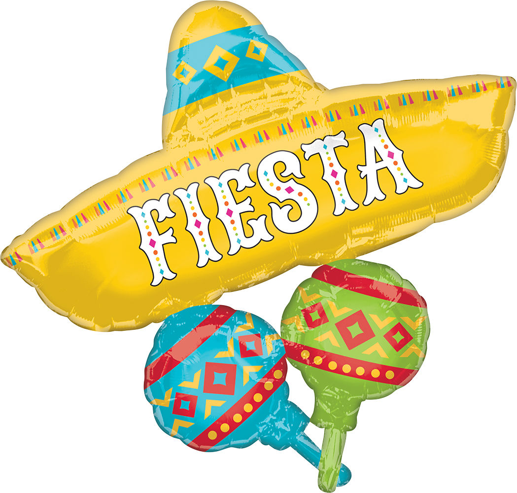 Papel Picado Fiesta - Cluster Foil Balloon 32 in.