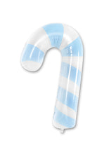 Load image into Gallery viewer, Light Blue Candy Cane Shape Foil Balloon (Choose size)