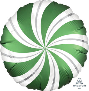 Satin Infused Candy Swirl Foil Balloon - 18 in. (Choose Color)
