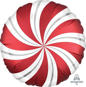 Satin Infused Candy Swirl Foil Balloon - 18 in. (Choose Color)