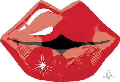 Kissy Lips Foil Balloon 17 in.