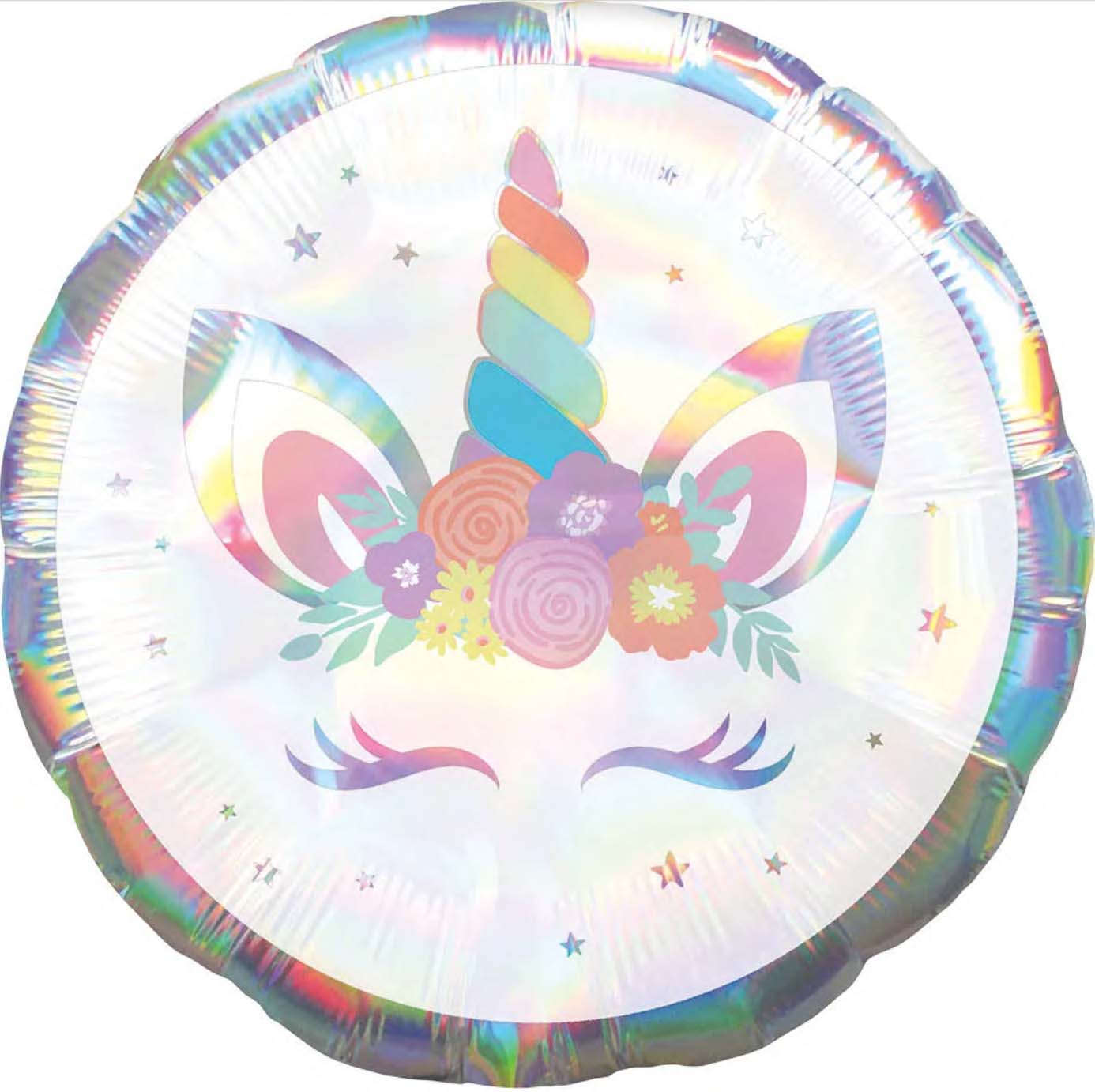 Unicorn Party Iridescent Foil Balloon 28 in.