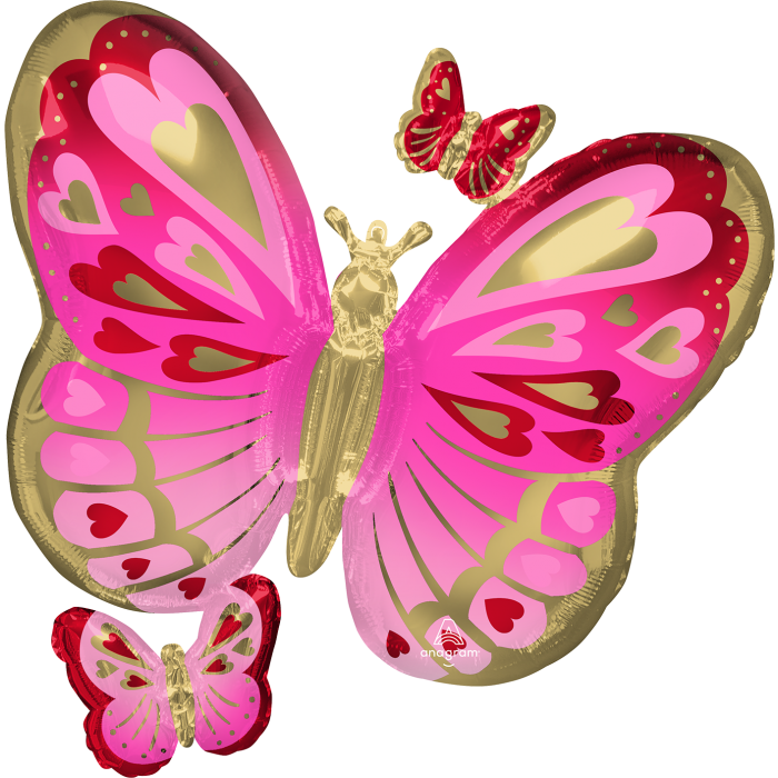 Lovely Butterfly Foil Balloon 29 in.