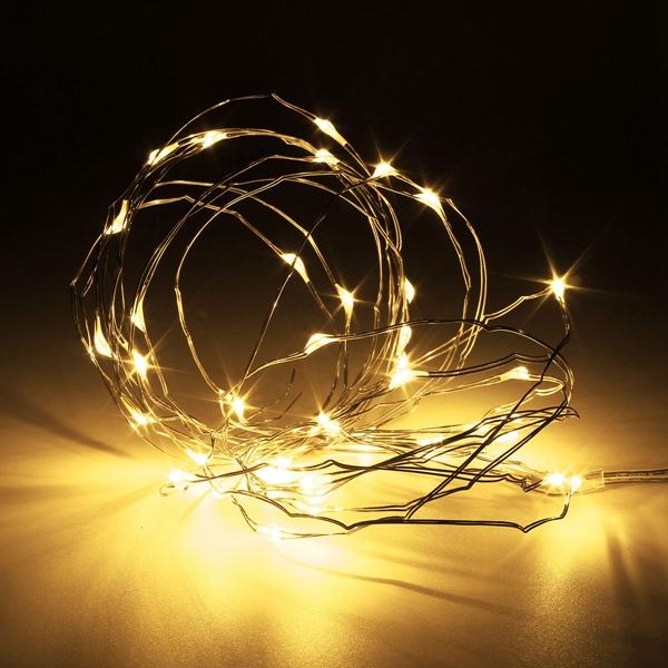 LED (Battery) Wire Fairy String Lights - Warm White - 16 ft