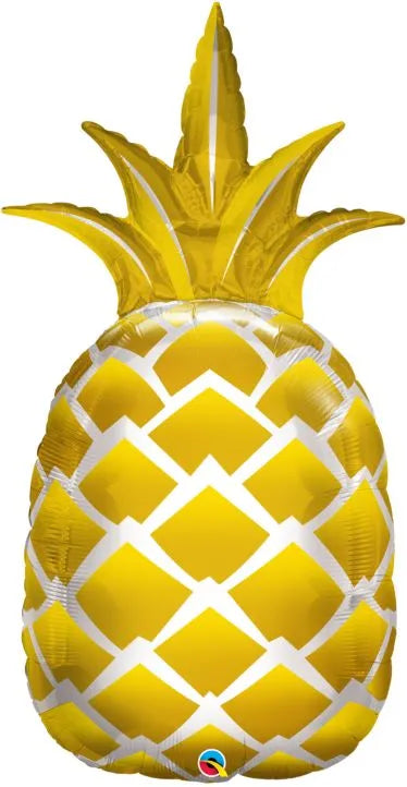 Golden Pineapple Shape Foil Balloon 44 in.