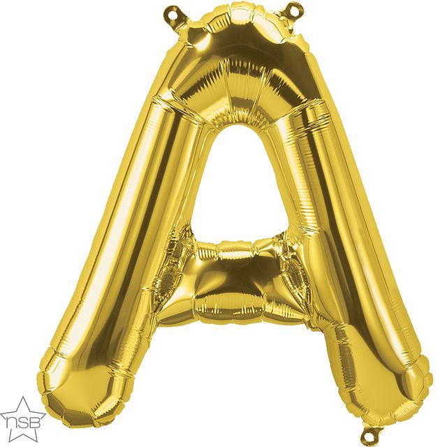 Gold Foil Letters (A to Z) - 16 in.