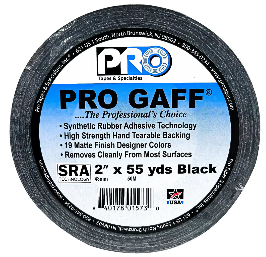 PRO - Professional Decoration Gaff Tape  - Black 2 in.