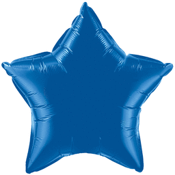 Globos de aluminio con forma de estrella, 18 pulgadas, color azul oscuro