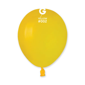 Solid Balloon Yellow #002 - 5 in.