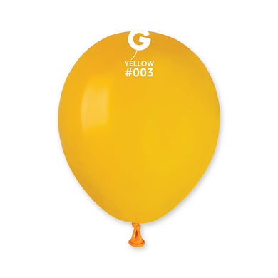 Solid Balloon Yellow #003 - 5 in.