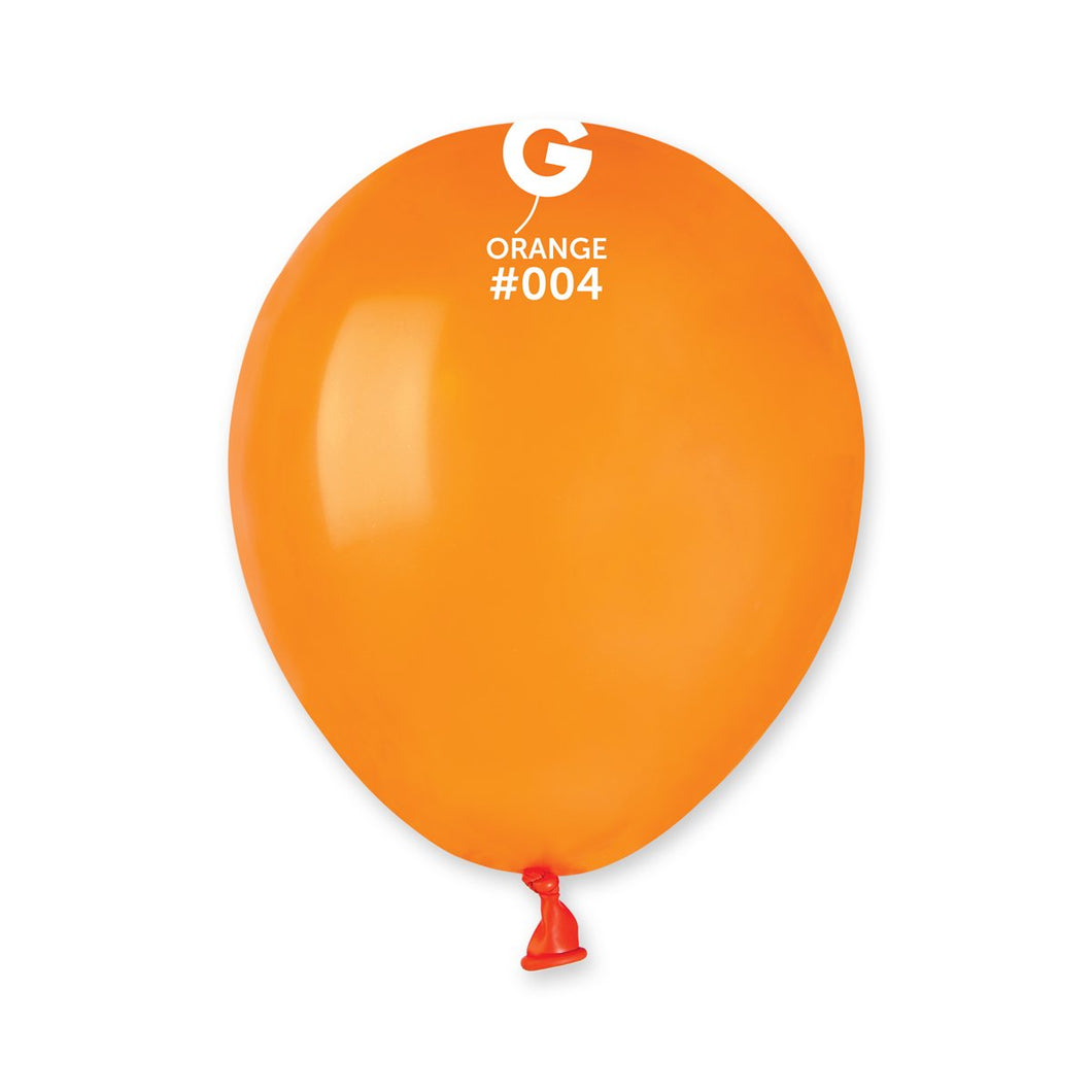 Solid Balloon Orange #004 - 5 in.