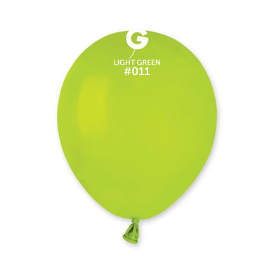 Solid Balloon Light Green #011 - 5 in.