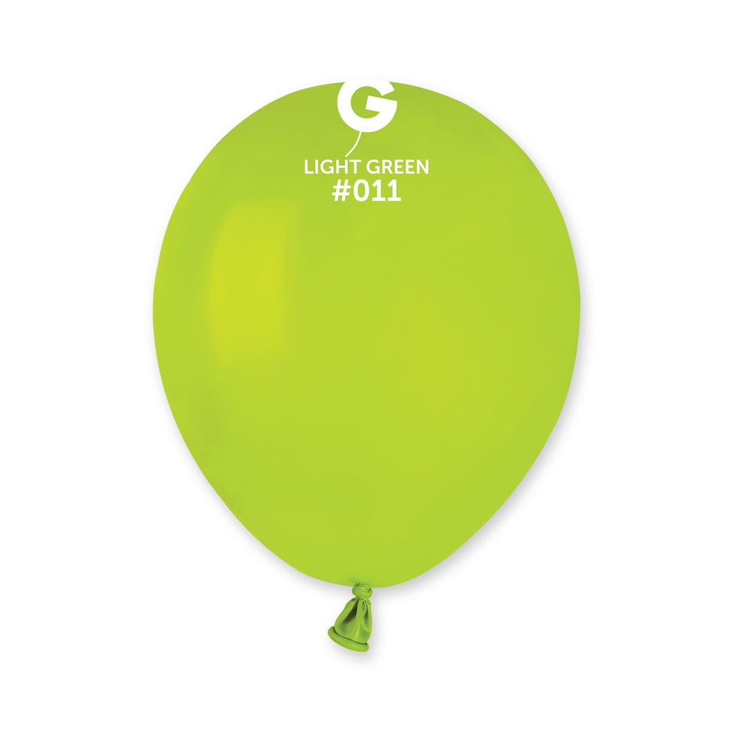 Solid Balloon Light Green #011 - 5 in.