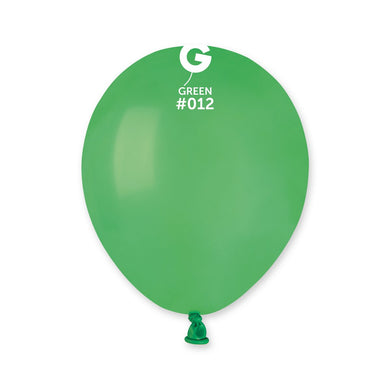 Solid Balloon Green #012 - 5 in.