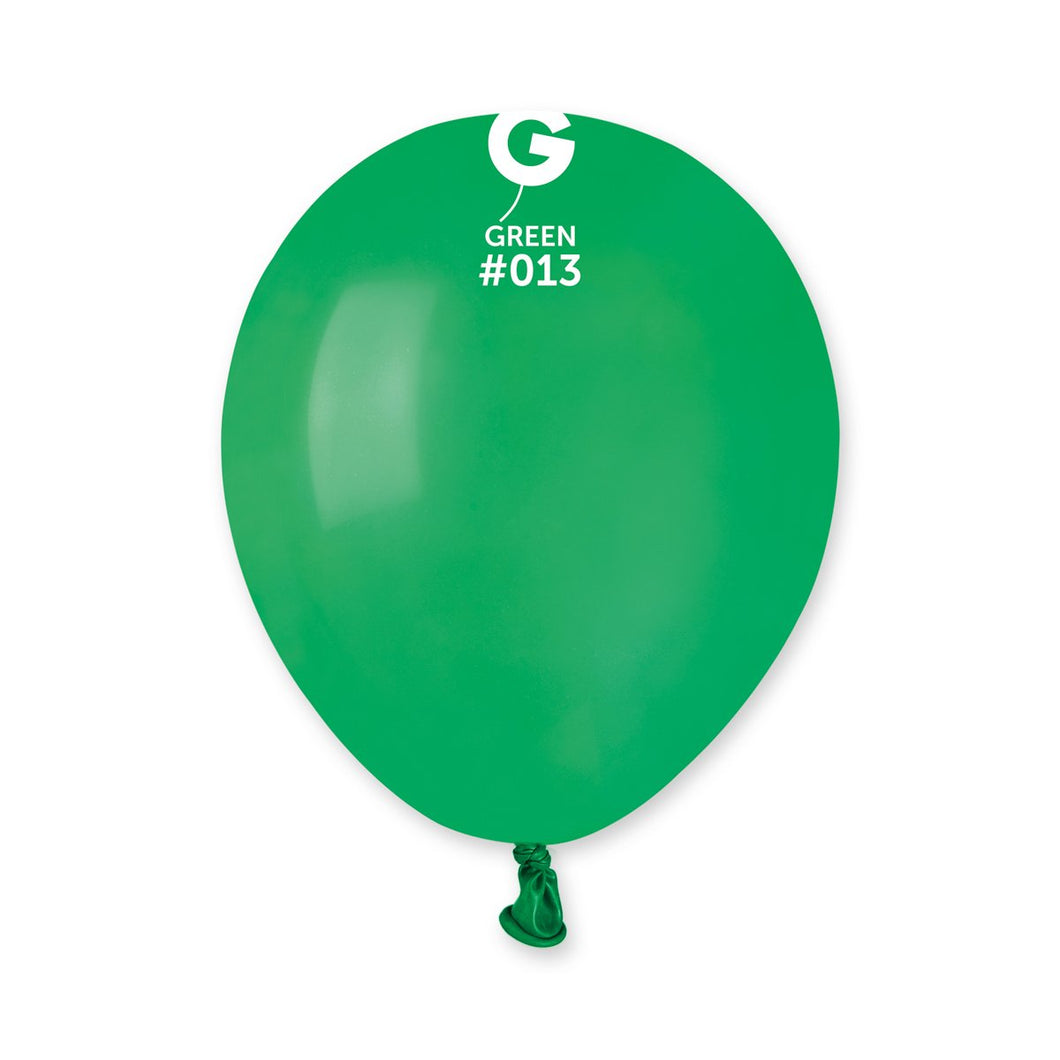 Solid Balloon Green #013 - 5 in.