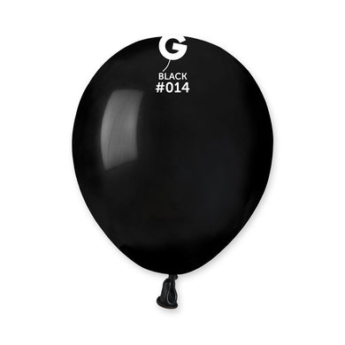 Solid Balloon Black #014 -5 in.