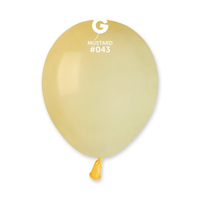 Solid Balloon Baby Yellow #043 - 5 in.