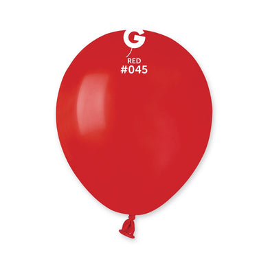 Solid Balloon Red #045 - 5 in.