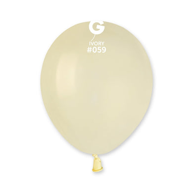 Solid Balloon Ivory #059 - 5 in.