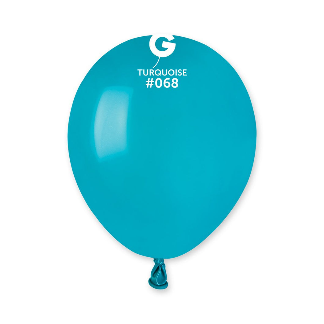 Solid Balloon Turquoise #068 - 5 in.