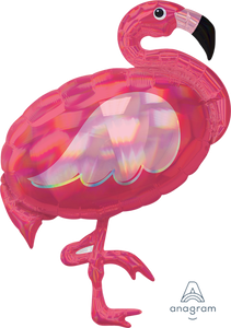 Iridescent Flamingo Foil Balloon 33 in.