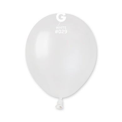 Metallic Balloon White #029 - 5 in.