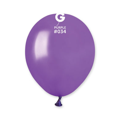 Metallic Balloon Purple #034 - 5 in.