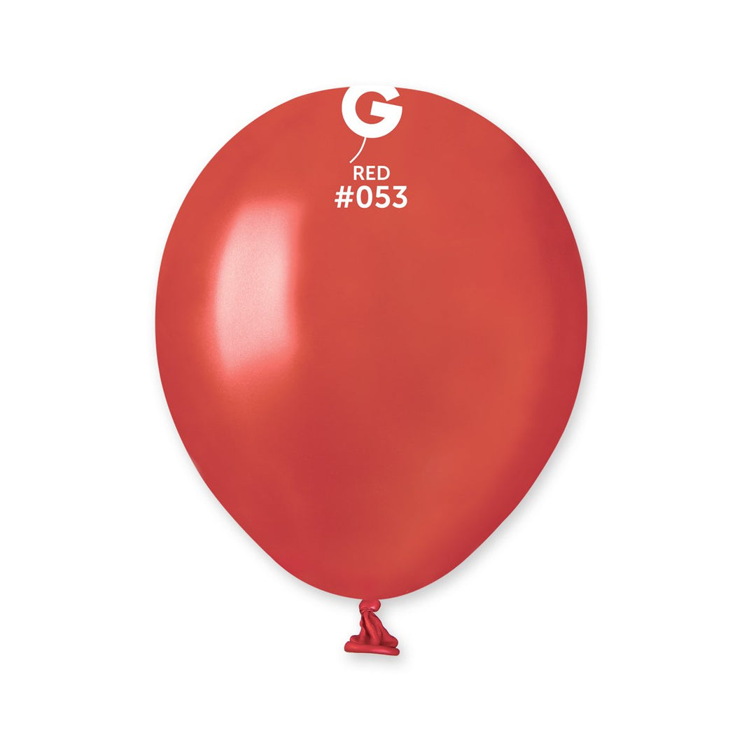 Metallic Balloon Red #053 - 5 in.