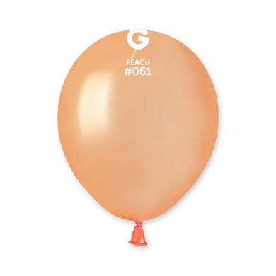 Metallic Balloon Peach #061 - 5 in.