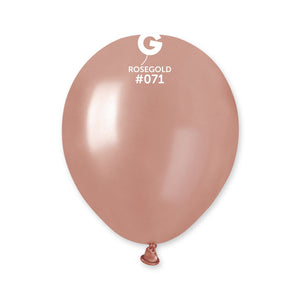 Metallic Balloon Rose Gold #071 - 5 in.