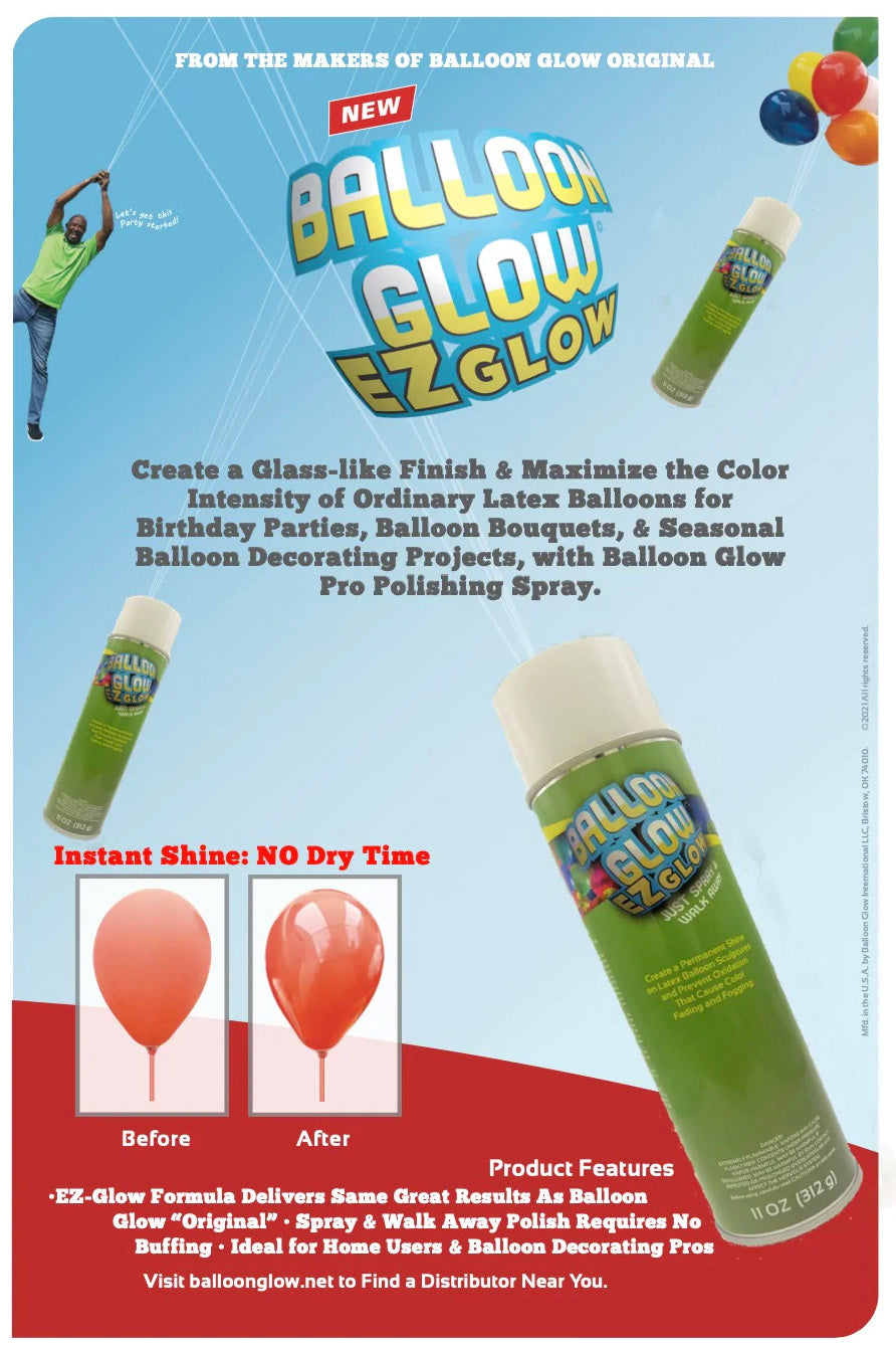 EZ Glow - Spray luminoso para globos - 11 oz.