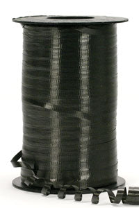 Wide Curling Ribbon 3/8" - Black