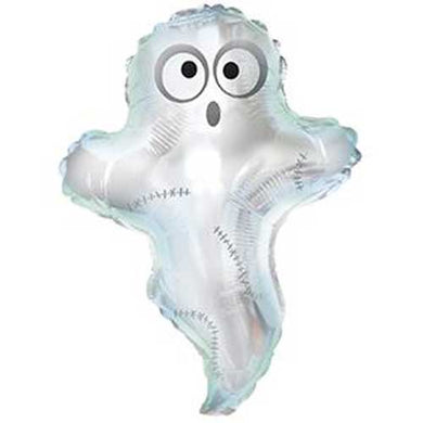 Boo Ghost with Stitches Shape Foil Balloon 23 in.