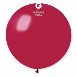 Globo liso burdeos n.° 047 - 31 pulgadas (x1)