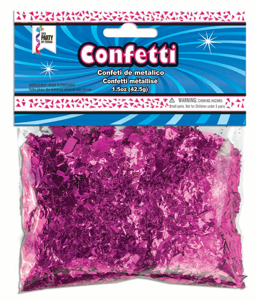 Migas de confeti metalizado - rosa intenso