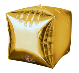 Cubez Foil Balloon 15 in. - Single Unit Gold