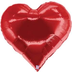 Casino Heart Shape Foil Balloon 35 in.