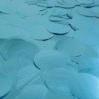 Round Confetti Dots - 1 in. Light Blue Foil