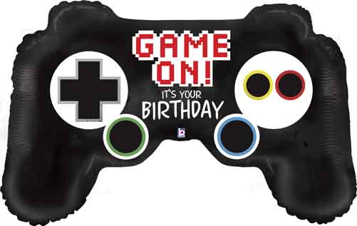 Game Controller Birthday Foil Balloon 36 in.